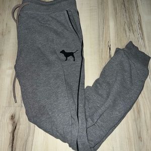 Pink gray joggers- Mild worn